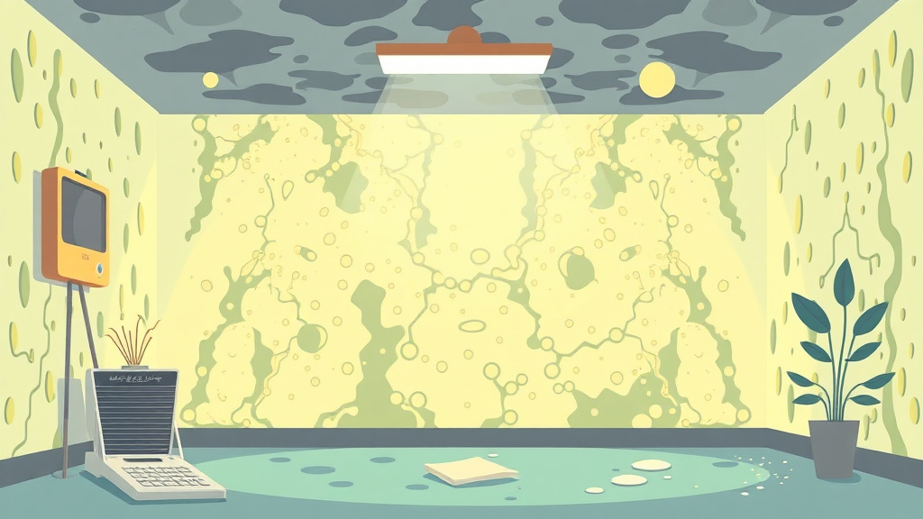 Illustration showing key concepts related to uv light treatment for mold