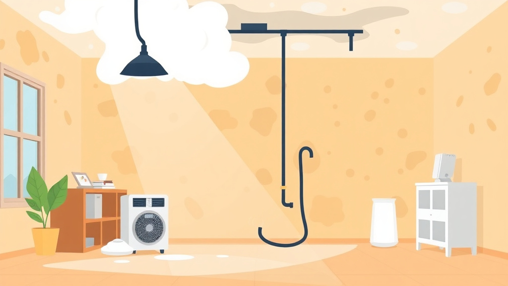 Illustration showing key concepts related to ventilation setup for mold remediation