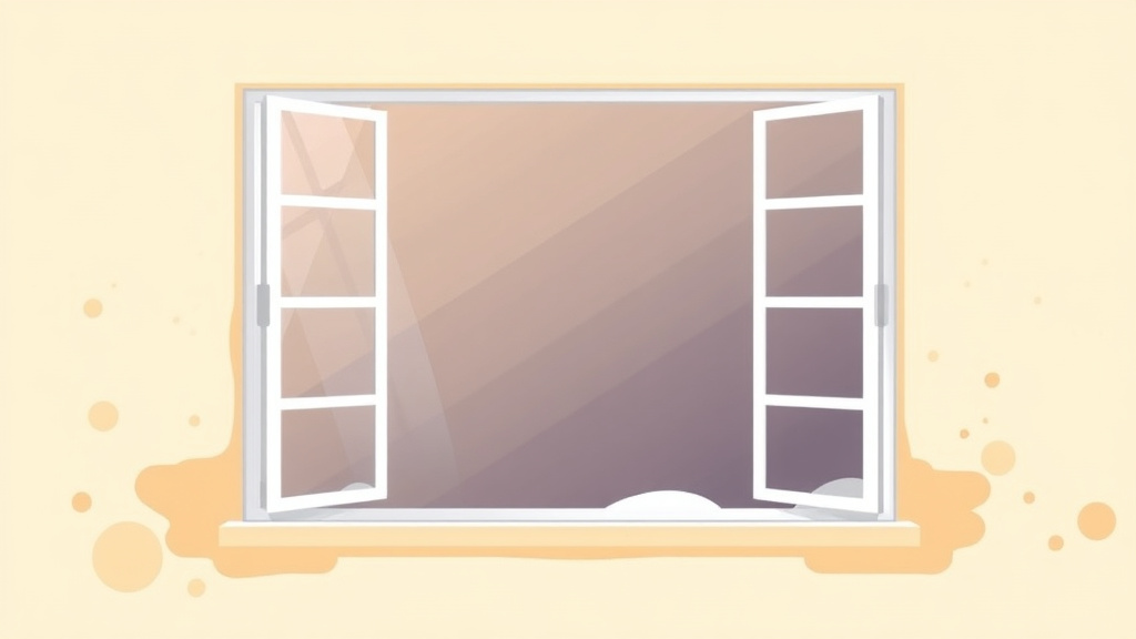 Illustration showing key concepts related to window area mold remediation
