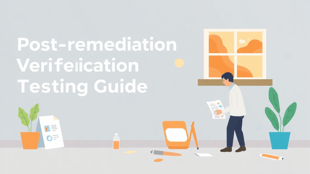 Illustration showing key concepts related to post-remediation verification testing guide