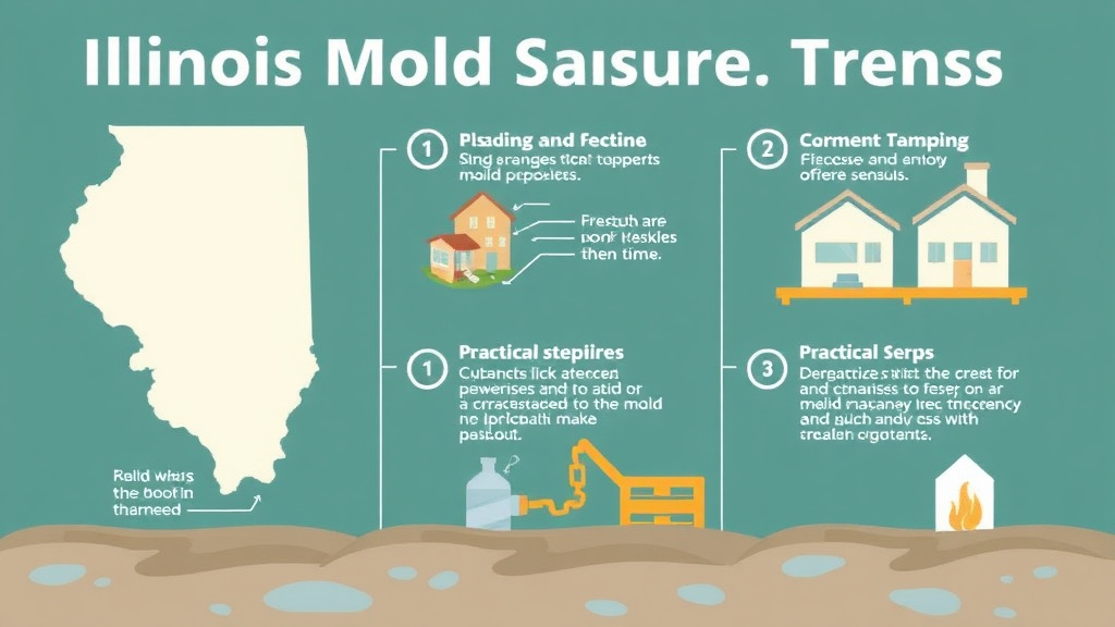 Process flow illustration for putting illinois Mold Lawsuit Trends and Case Law into action