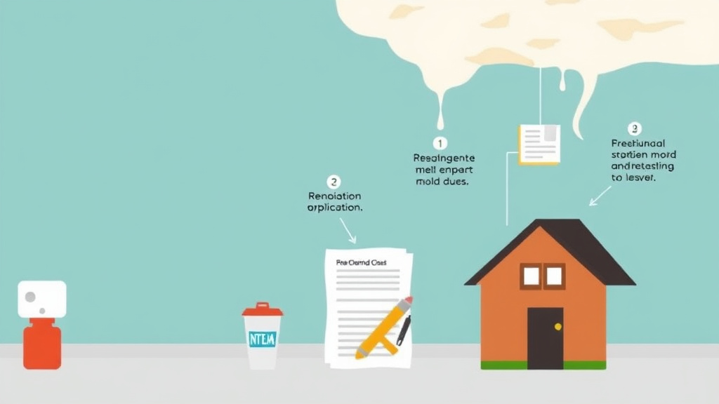 Process flow illustration for putting kentucky Tenant Mold Rights and Landlord Obligations into action