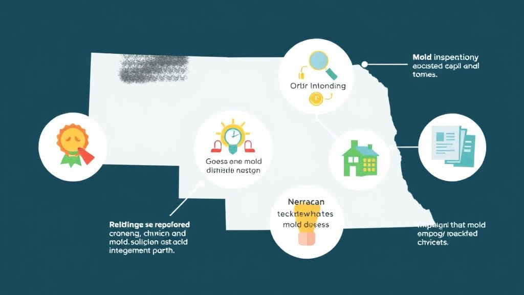 Action-oriented illustration showing how to apply nebraska Mold Disclosure Laws for Landlords