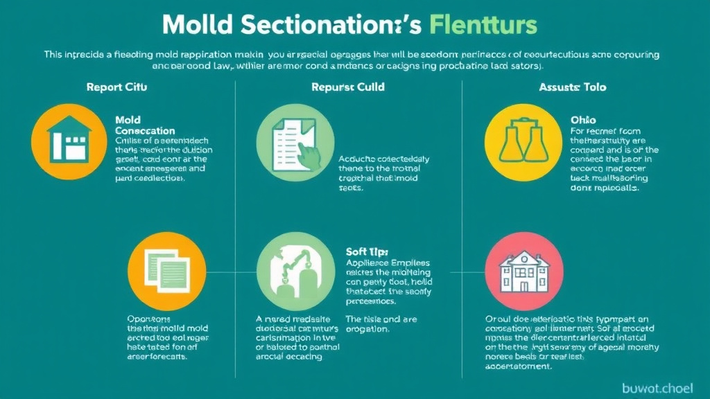 Process flow illustration for putting ohio Mold Lawsuit Trends and Case Law into action