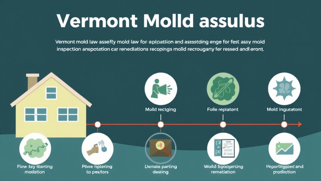 Action-oriented illustration showing how to apply vermont Mold Lawsuit Trends and Case Law