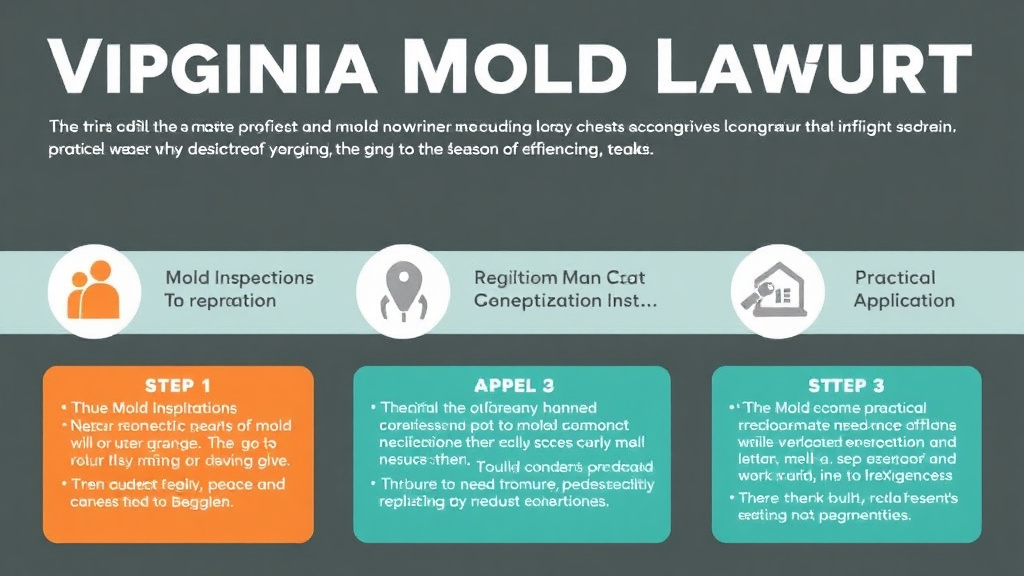 Step-by-step visual guide for implementing virginia Mold Lawsuit Trends and Case Law