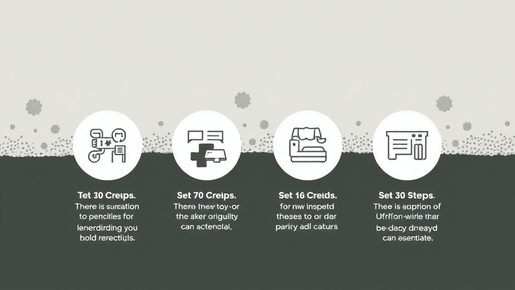 Visual guide for practical steps in air quality update letter during mold work