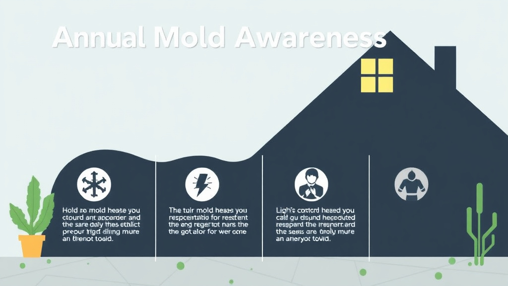 Visual guide for practical steps in annual mold awareness notice template