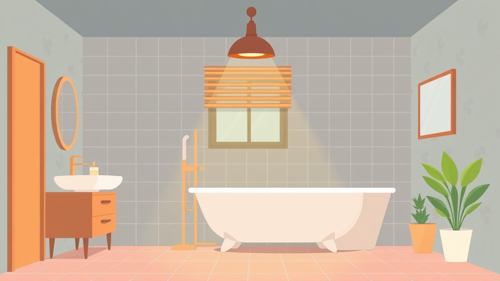 Illustration showing key concepts related to bathroom ventilation notice for tenants