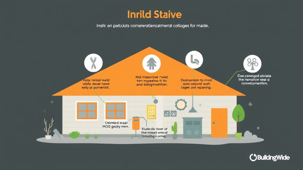 Visual guide for practical steps in building-wide mold communication template