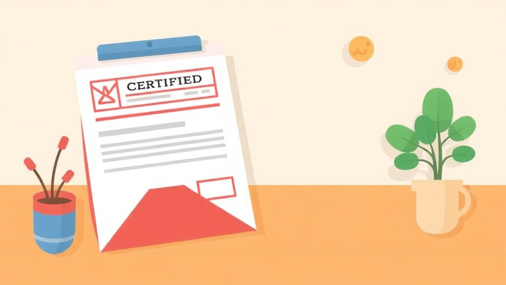 Illustration showing key concepts related to using certified mail for mold notices