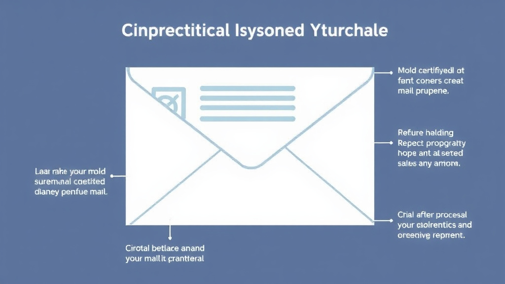 Visual guide for practical steps in using certified mail for mold notices