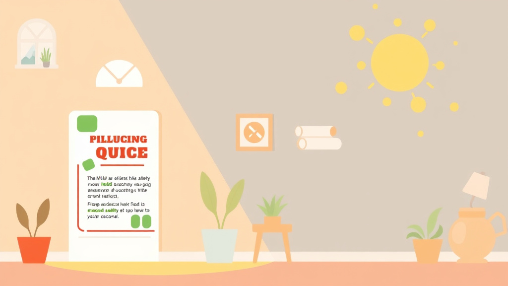 Illustration showing key concepts related to mold and child safety notice for tenants