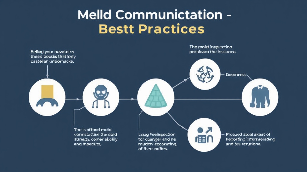 Visual guide for practical steps in mold communication best practices summary