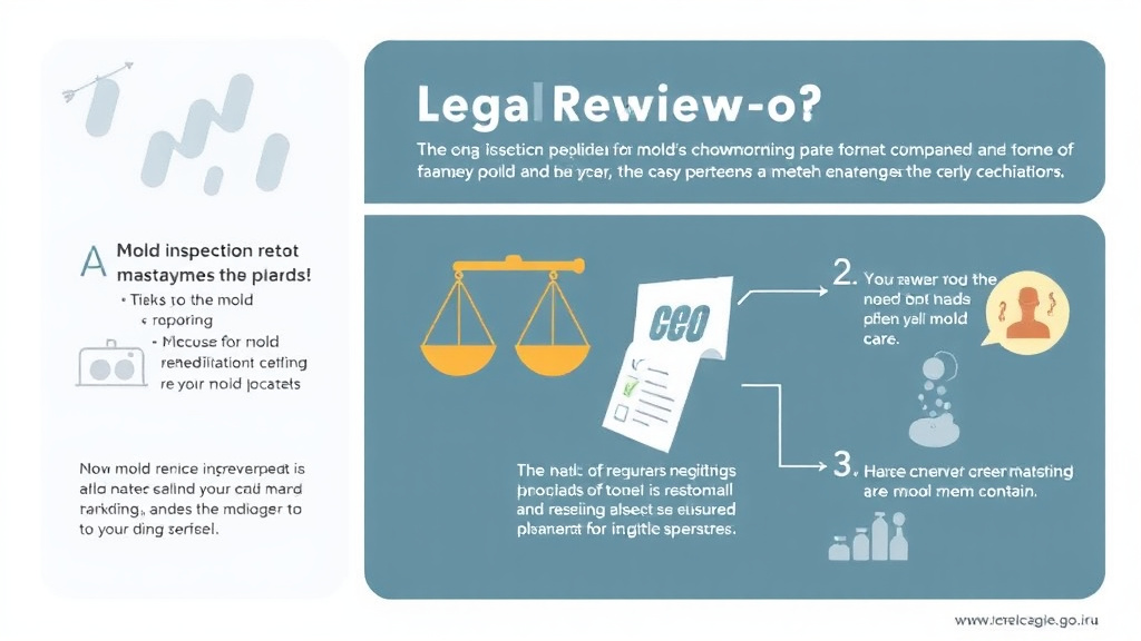 Visual guide for practical steps in legal review of mold communications