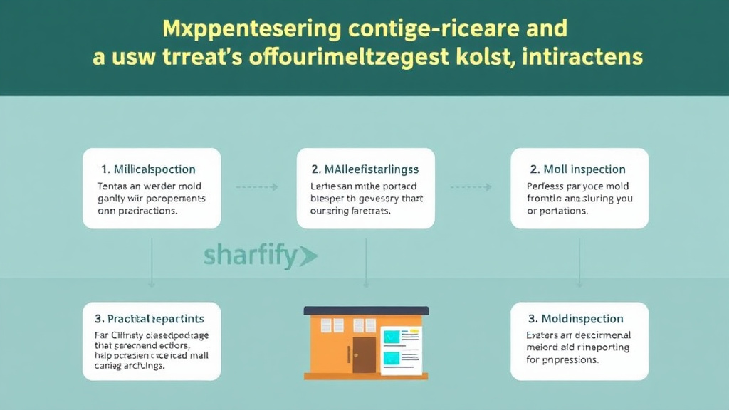 Visual guide for practical steps in communicating when tenants make legal threats about mold