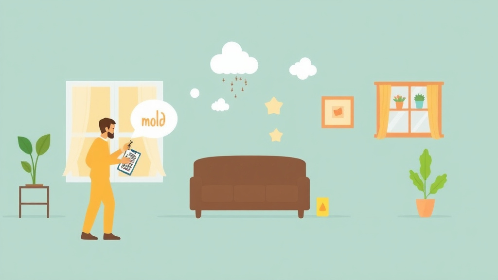 Illustration showing key concepts related to mold communication basics for new landlords