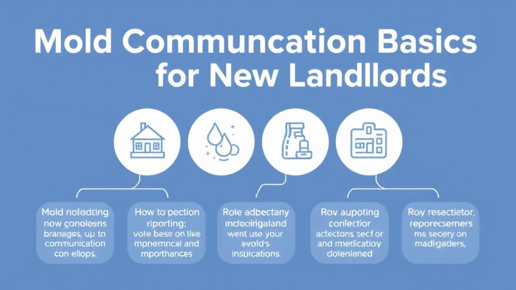 Visual guide for practical steps in mold communication basics for new landlords