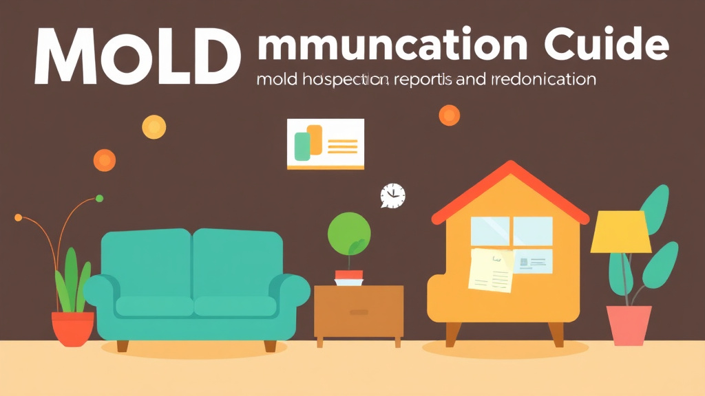 Illustration showing key concepts related to mold communication guide for property managers