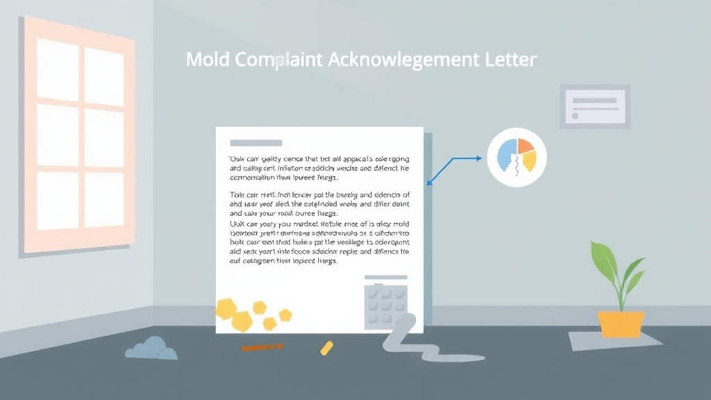 Visual guide for practical steps in mold complaint acknowledgment letter