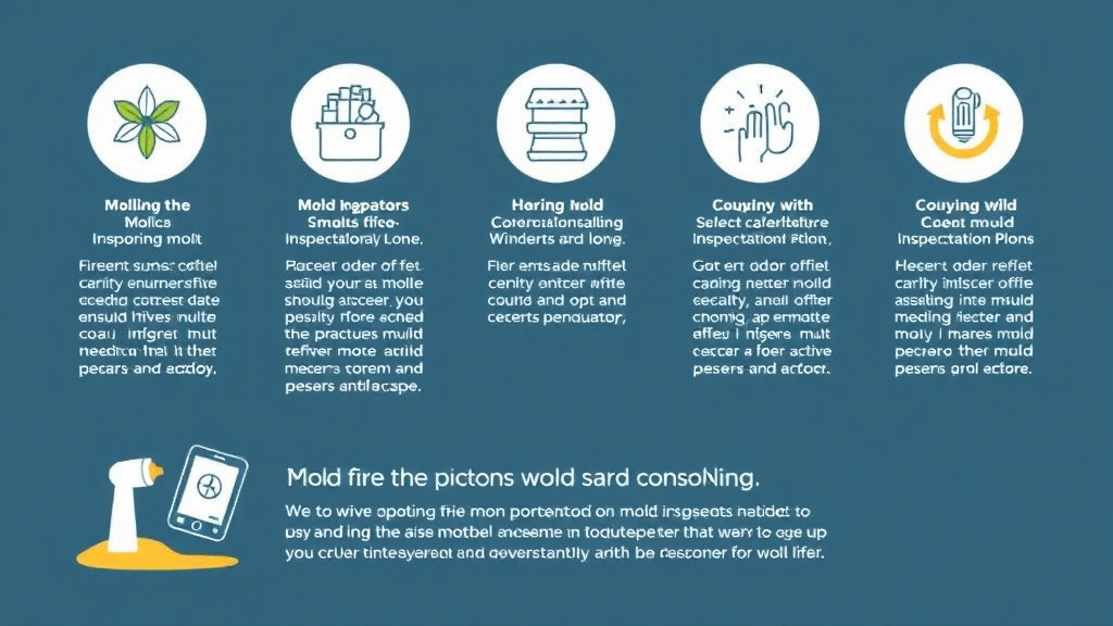 Visual guide for practical steps in mold complaint follow-up letter template