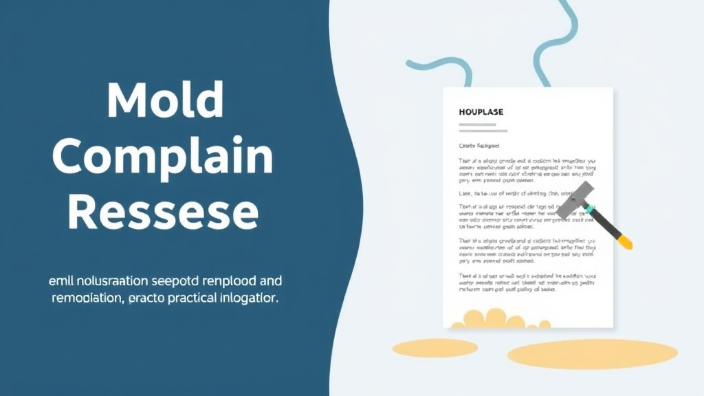 Visual guide for practical steps in mold complaint response letter template
