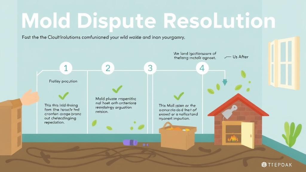 Visual guide for practical steps in mold dispute resolution communication guide