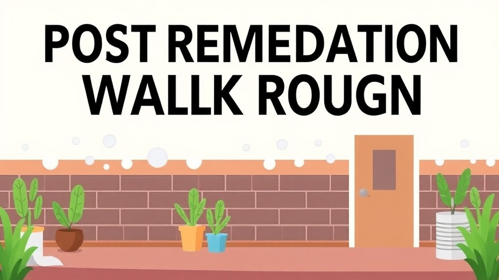 Illustration showing key concepts related to post-remediation walkthrough invitation