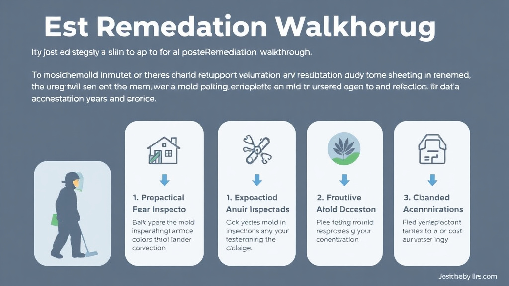 Visual guide for practical steps in post-remediation walkthrough invitation