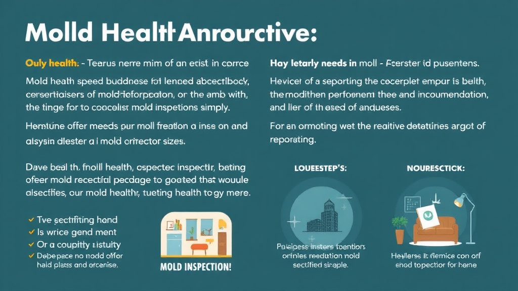Visual guide for practical steps in mold health information letter for tenants