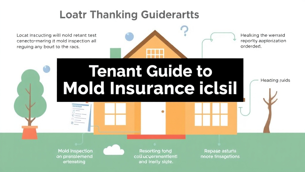 Visual guide for practical steps in tenant guide to mold insurance claims