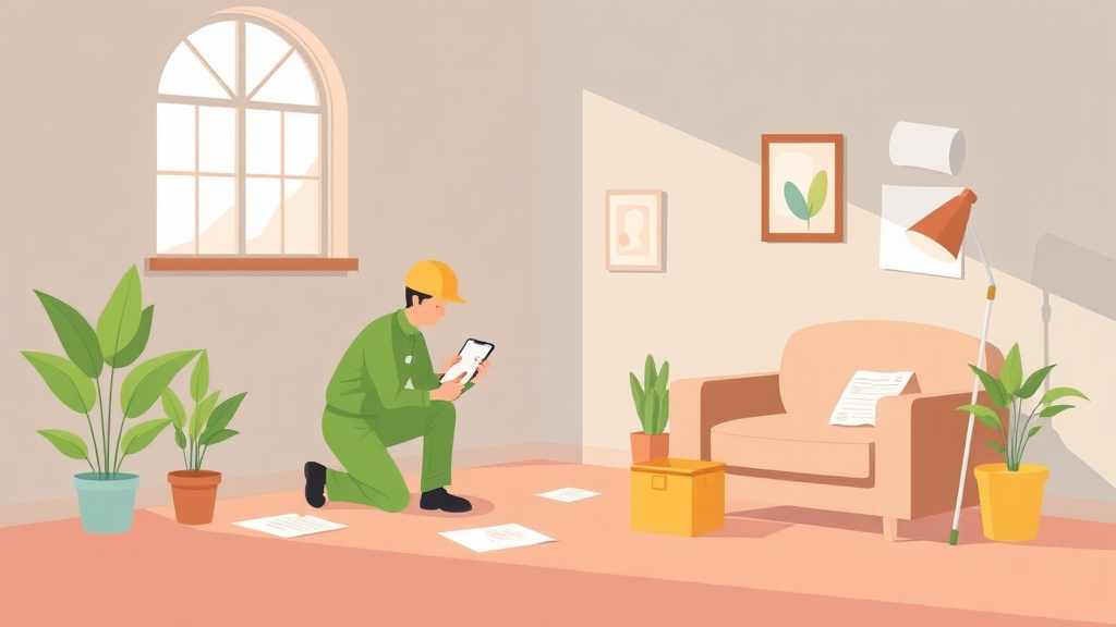 Illustration showing key concepts related to responding to mold-related maintenance requests