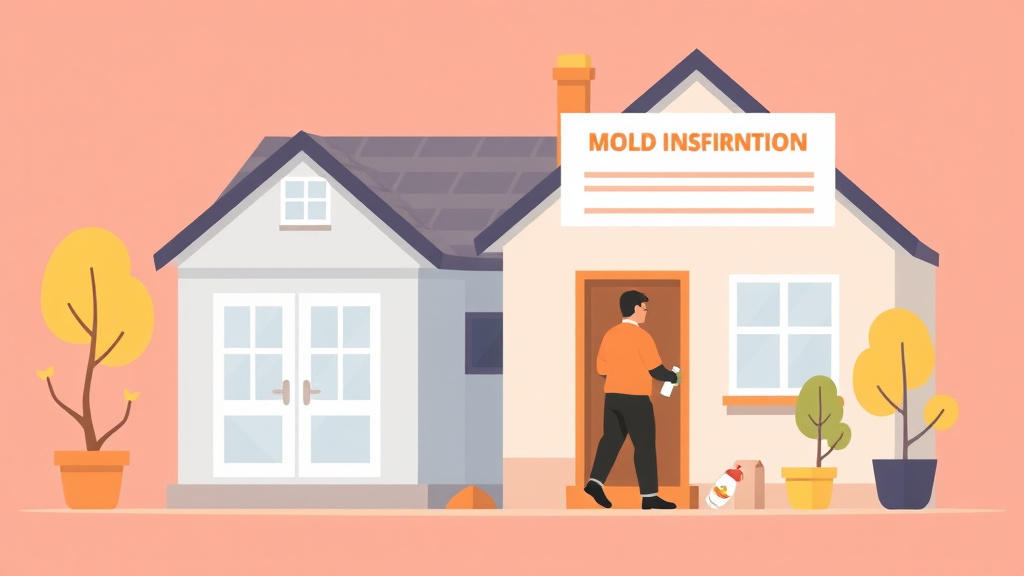 Illustration showing key concepts related to neighbor notification template for mold work