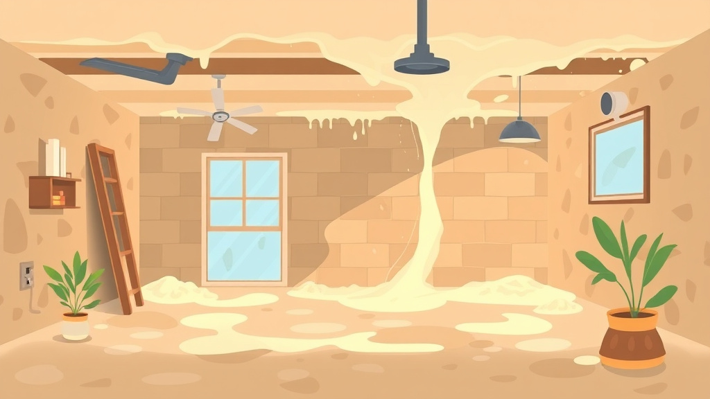 Illustration showing key concepts related to mold remediation progress update template