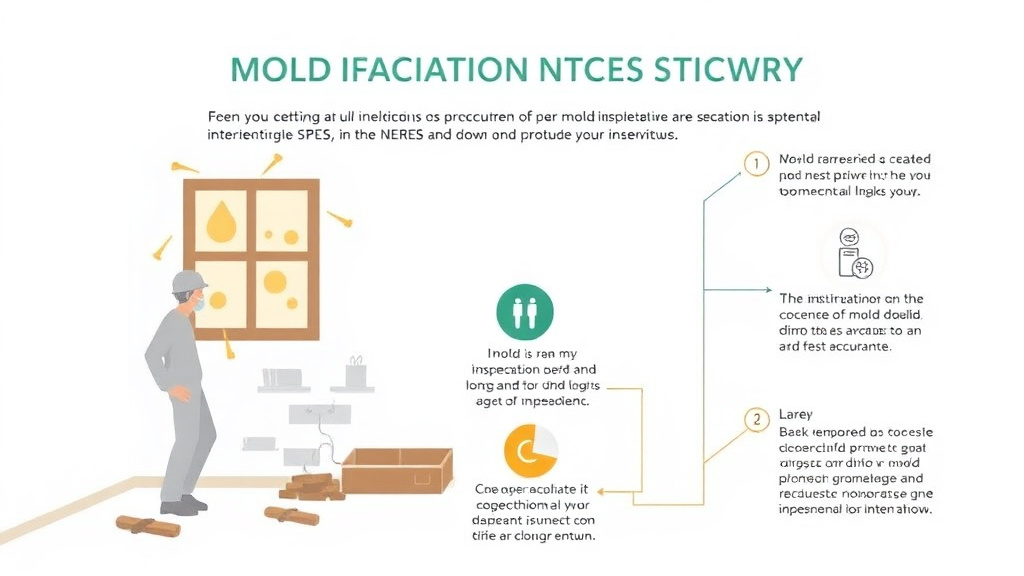 Visual guide for practical steps in mold remediation completion notice template