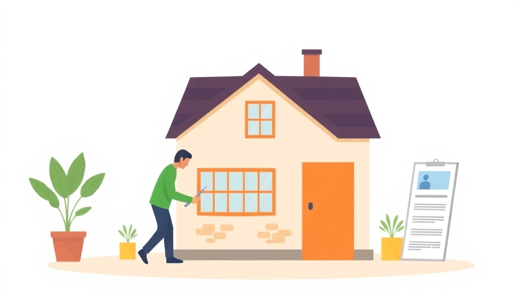 Illustration showing key concepts related to responding to rent withholding for mold