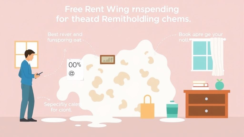 Visual guide for practical steps in responding to rent withholding for mold