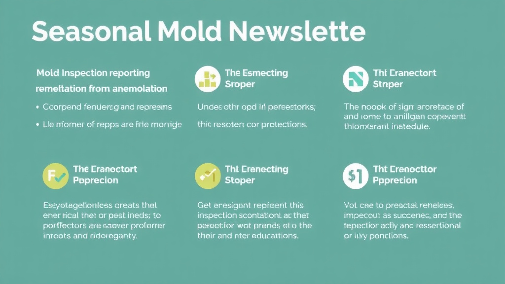 Visual guide for practical steps in seasonal newsletter mold content for landlords