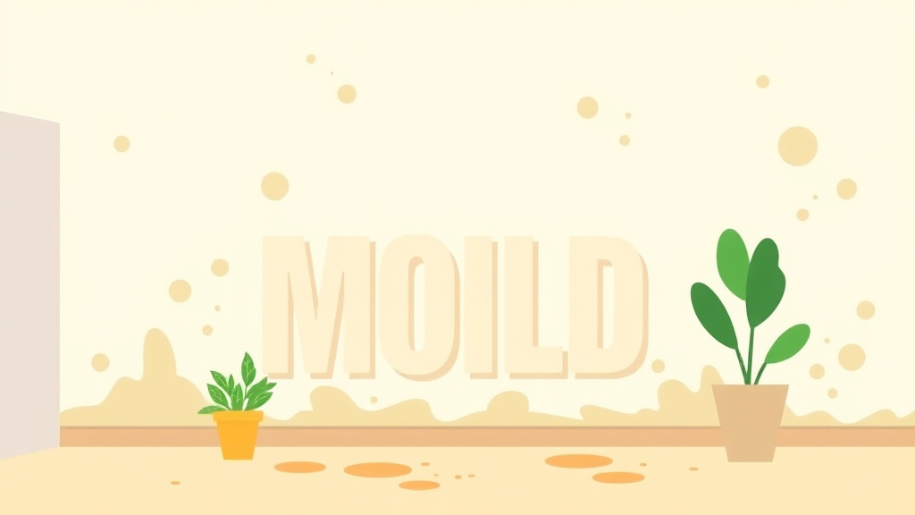 Illustration showing key concepts related to text message communication about mold