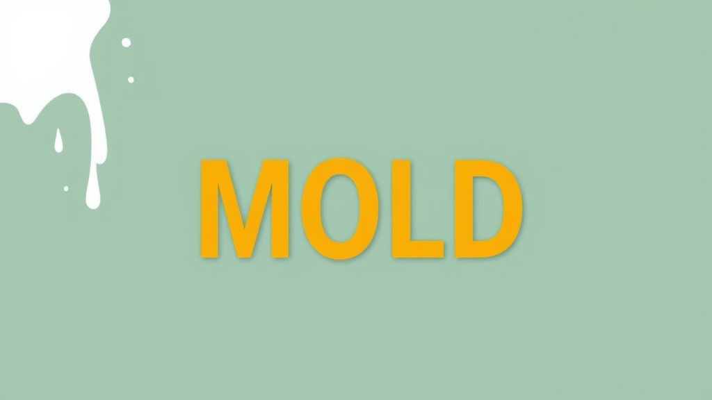 Visual guide for practical steps in text message communication about mold