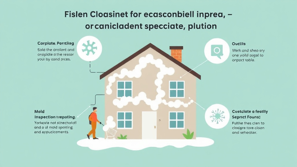 Visual guide for practical steps in communicating about mold with vulnerable tenants